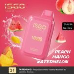 ISGO Bar 10000 Puffs 20MG Disposable Vape in Dubai Peach Mango