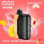 ISGO Bar Paris X 30000 Puffs 50MG Disposable Vape in Dubai Peach Mango