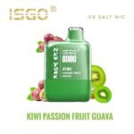 ISGO New York 8000 Puffs 50MG Disposable Vape Kiwi Passion Fruit Guava