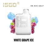 ISGO New York 8000 Puffs 50MG Disposable Vape White Grape Ice