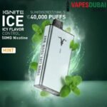 Ignite Ice 40000 Puffs Disposable Vape in Dubai Mint