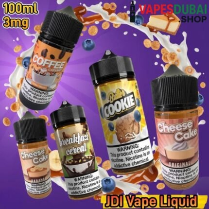 JDI 100ml Premium Vape Liquid 3mg Nicotine in Dubai