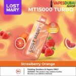 LOST MARY MT15000 TURBO 5% Disposable Vape In Dubai Strawberry Orange