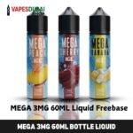 MEGA 3MG 60ML Bottle Liquid Freebase in Dubai