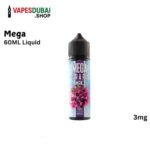 MEGA 3MG 60ML Bottle Liquid Freebase in Dubai Grape Ice