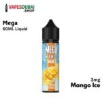 MEGA 3MG 60ML Bottle Liquid Freebase in Dubai Mango Ice