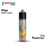 MEGA 3MG 60ML Bottle Liquid Freebase in Dubai Peach Ice