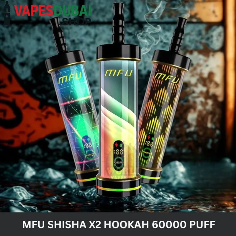 MFU SHISHA X2 Hookah 60000 Puff Disposable Vape In Dubai MFU SHISHA X2 Hookah 60000 Puff Disposable Vape In Dubai