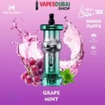 Mosmo Sultan 50k Puffs DTL E-hookah Dispoable Vape In Dubai Grape Mint