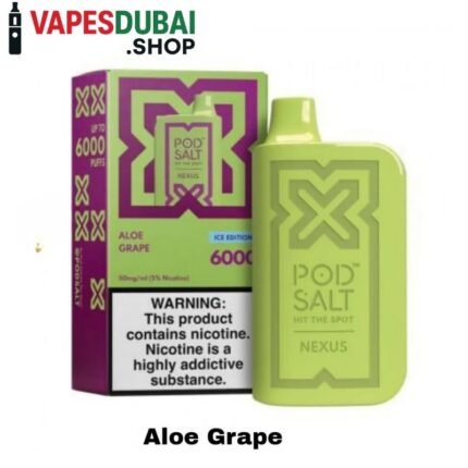 POD SALT Nexus 6000 Puffs 20mg Disposable Vape in Dubai Aloe Grape
