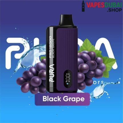 PURA Pro 12000 Puffs 20 MG and 50MG Disposable Vape In Dubai Black Grape