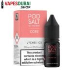 Pod Salt Core Salt Nicotine 20MG 30ML E-Juice in Dubai Lychee Ice