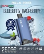 RELX Peace 25000 puffs 20MG Disposable Vape in Dubai Blueberry Raspberry
