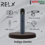 Relx Artisan Vape Kit 380mAh In UAE Indigo Denim