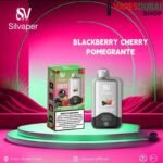 Silvaper 15000 Puffs 20mg nicotine Disposable Vape In Dubai BLACKBERRY CHERRY POMOGRANATE