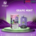 Silvaper 15000 Puffs 20mg nicotine Disposable Vape In Dubai Grape Mint