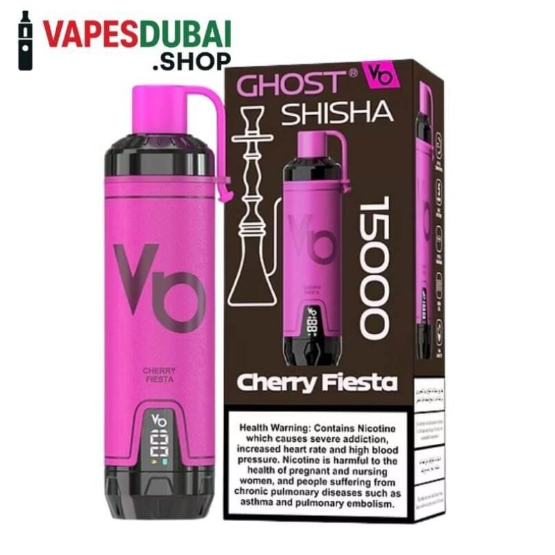 VAPES BARS Ghost Shisha 15000 Puffs Cherry fiesta