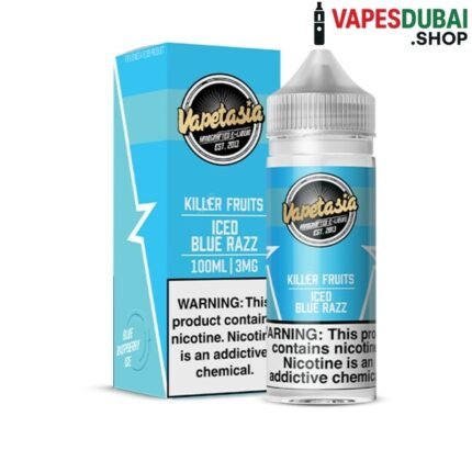 VAPETASIA Vape Juice 100ML 3MG E-Liquid in Dubai, Iced Blue Razz