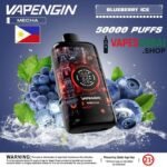Vapengin Mecha 50000 Puffs 30mg Nicotine Disposable Cap In Dubai Blue Berry Ice