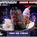 Vapengin Mecha 50000 Puffs 30mg Nicotine Disposable Cap In Dubai Taro Ice Cream