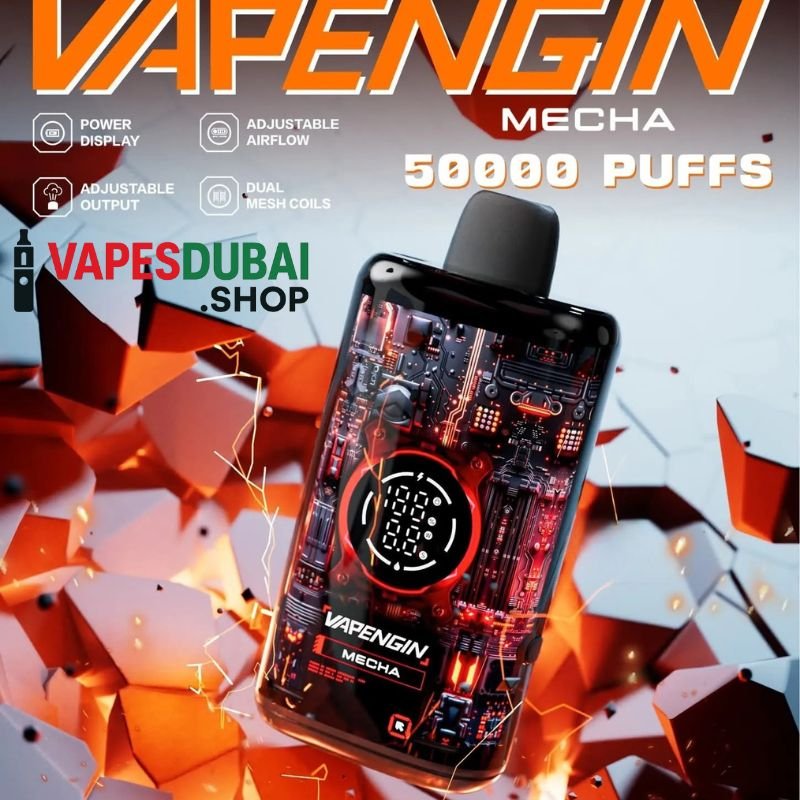 Vapengin Mecha 50000 Puffs 30mg Nicotine Disposable Cap In Dubai Vapengin Mecha 50000 Puffs 30mg Nicotine Disposable Cap In Dubai