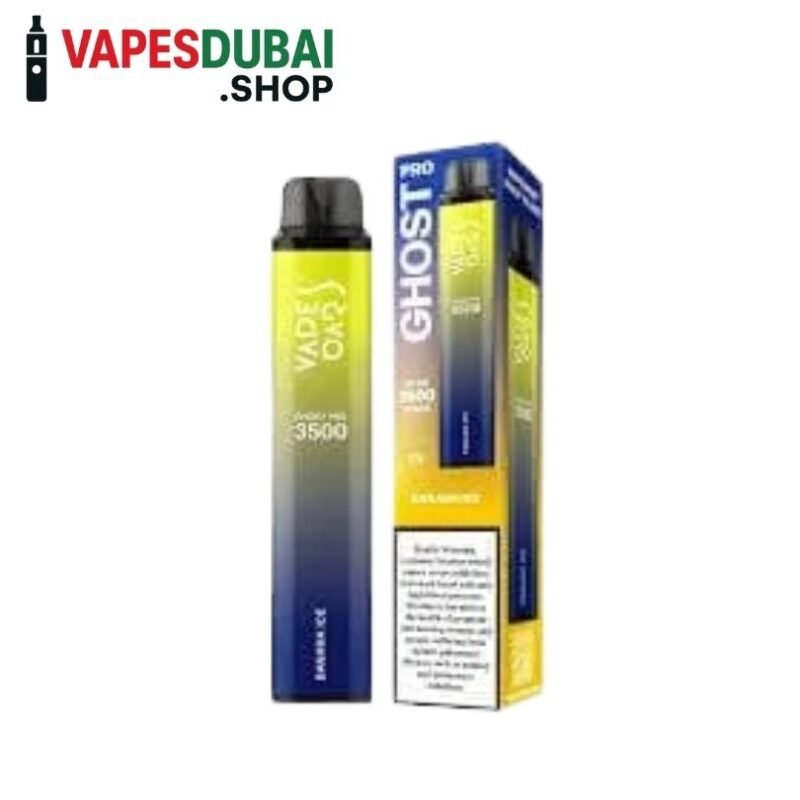 Vapes Bars Ghost Pro 2% nicotine 3500 Puff Banana Ice
