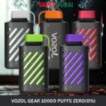 Vozol gear 10000 puffs zero(0%) nicotine vape in Dubai