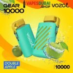 Vozol gear 10000 puffs zero(0%) nicotine vape in Dubai Double apple