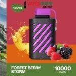 Vozol gear 10000 puffs zero(0%) nicotine vape in Dubai Forest berry storm