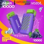 Vozol gear 10000 puffs zero(0%) nicotine vape in Dubai Grape ice