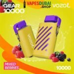 Vozol gear 10000 puffs zero(0%) nicotine vape in Dubai Mixed berries