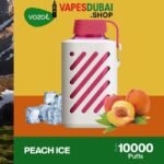 Vozol gear 10000 puffs zero(0%) nicotine vape in Dubai Peach ice