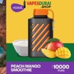 Vozol gear 10000 puffs zero(0%) nicotine vape in Dubai Peach mango smoothie