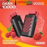 Vozol gear 10000 puffs zero(0%) nicotine vape in Dubai Strawberry raspberry