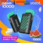 Vozol gear 10000 puffs zero(0%) nicotine vape in Dubai Watermelon bubblegum