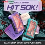 ZGAR Sorna Boost 50000 Puffs 18mg Nicotine In Dubai