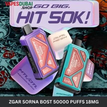 ZGAR Sorna Boost 50000 Puffs 18mg Nicotine In Dubai