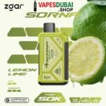 ZGAR Sorna Boost 50000 Puffs 18mg Nicotine In Dubai Lemon Lime