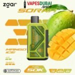 ZGAR Sorna Boost 50000 Puffs 18mg Nicotine In Dubai Mango Ice