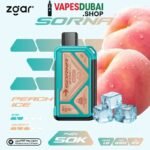 ZGAR Sorna Boost 50000 Puffs 18mg Nicotine In Dubai Peach Ice