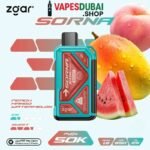 ZGAR Sorna Boost 50000 Puffs 18mg Nicotine In Dubai Peach Mango Watermelon