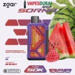 ZGAR Sorna Boost 50000 Puffs 18mg Nicotine In Dubai Raspberry Watermelon