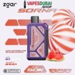 ZGAR Sorna Boost 50000 Puffs 18mg Nicotine In Dubai Watermelon Bubblegum
