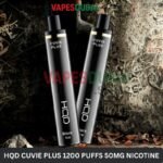 Hqd cuvie plus 1200 puffs 50mg nicotine In Dubai