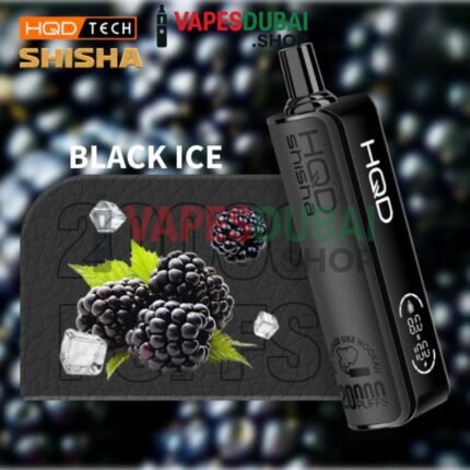 Hqd shisha 20000 puffs dtl 3mg nicotine In Dubai BLACK ICE