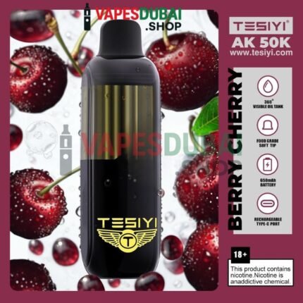 TESIYI AK 50000 Puffs Disposable Vape 50mg In Dubai Berry Cherry