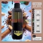 TESIYI AK 50000 Puffs Disposable Vape 50mg In Dubai Turkish Tobacco