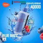 VOZOL Gear Hookah 40000 Puffs Disposable Vape 5mg In Dubai Blue Razz Ice