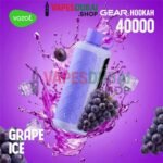 VOZOL Gear Hookah 40000 Puffs Disposable Vape 5mg In Dubai Grape Ice