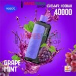 VOZOL Gear Hookah 40000 Puffs Disposable Vape 5mg In Dubai Grape Mint
